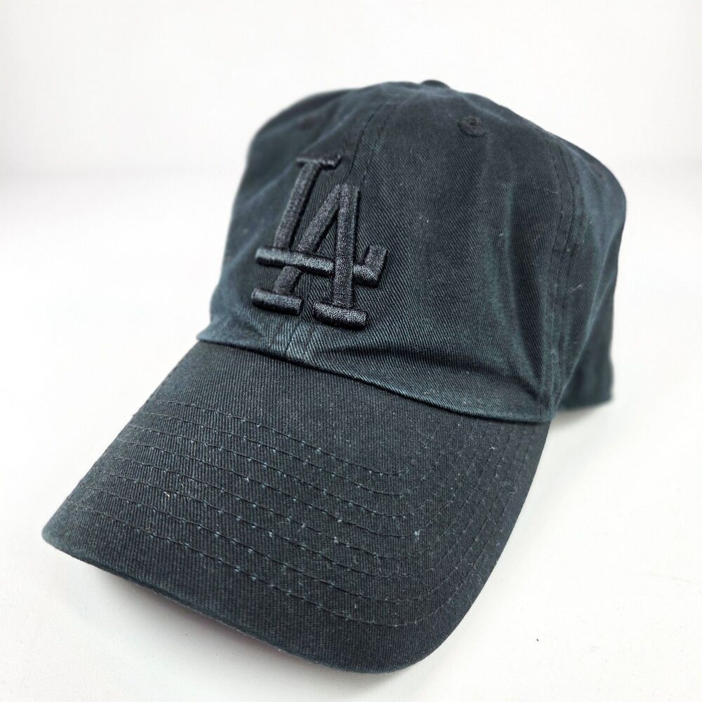 '47 Brand Los Angeles Dodgers Black Tonal LA Adjustable Dad Hat Cap